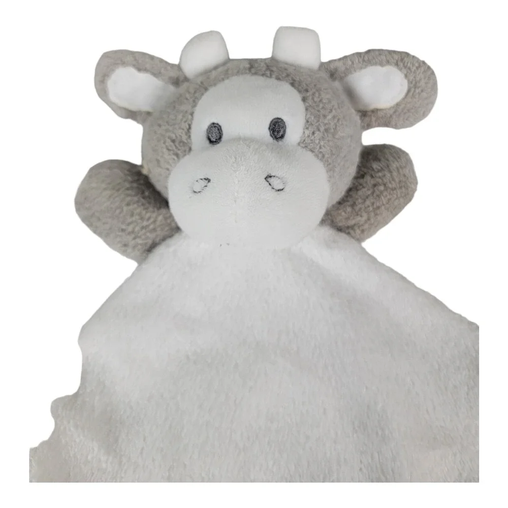 B. Boutique Evergreen Pink Plush Lil Cow Snuggle Buddy Security Blanket Lovey